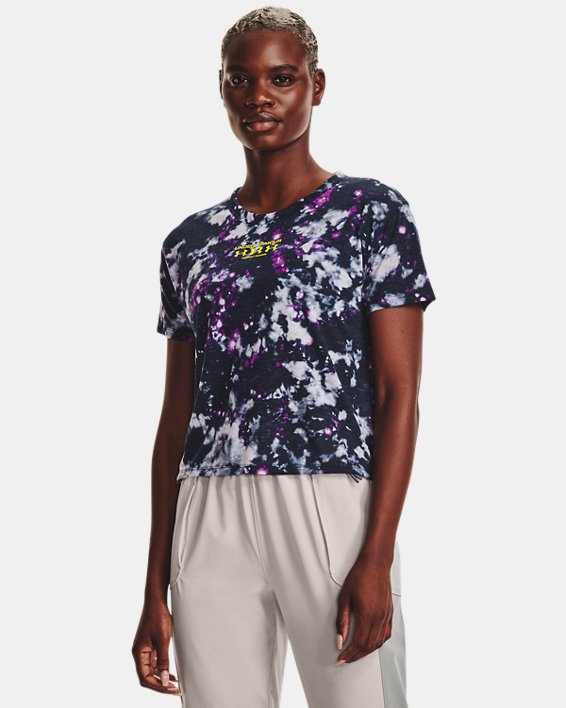 Women's UA Run Trail T-Shirt, Purple, pdpMainDesktop image number 0